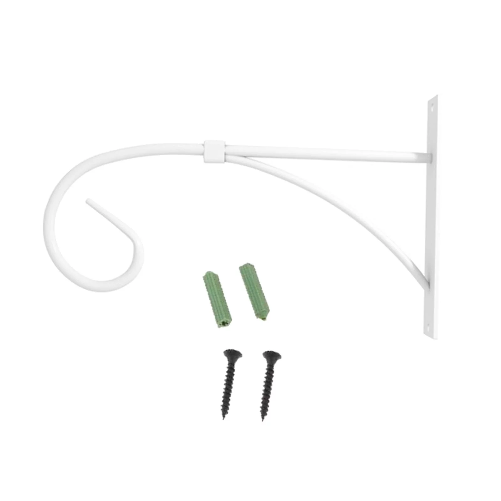 Plant Hanger Bracket Wall Hanging Brackets Hooks Multipurpose Stylish Wall Bracket Hanging Basket Bracket for Lantern Planters Flowerpot White