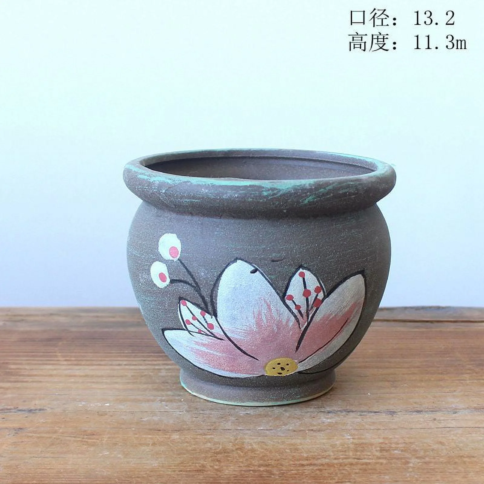 Hand-painted Coarse Pottery Succulent Flower Pot