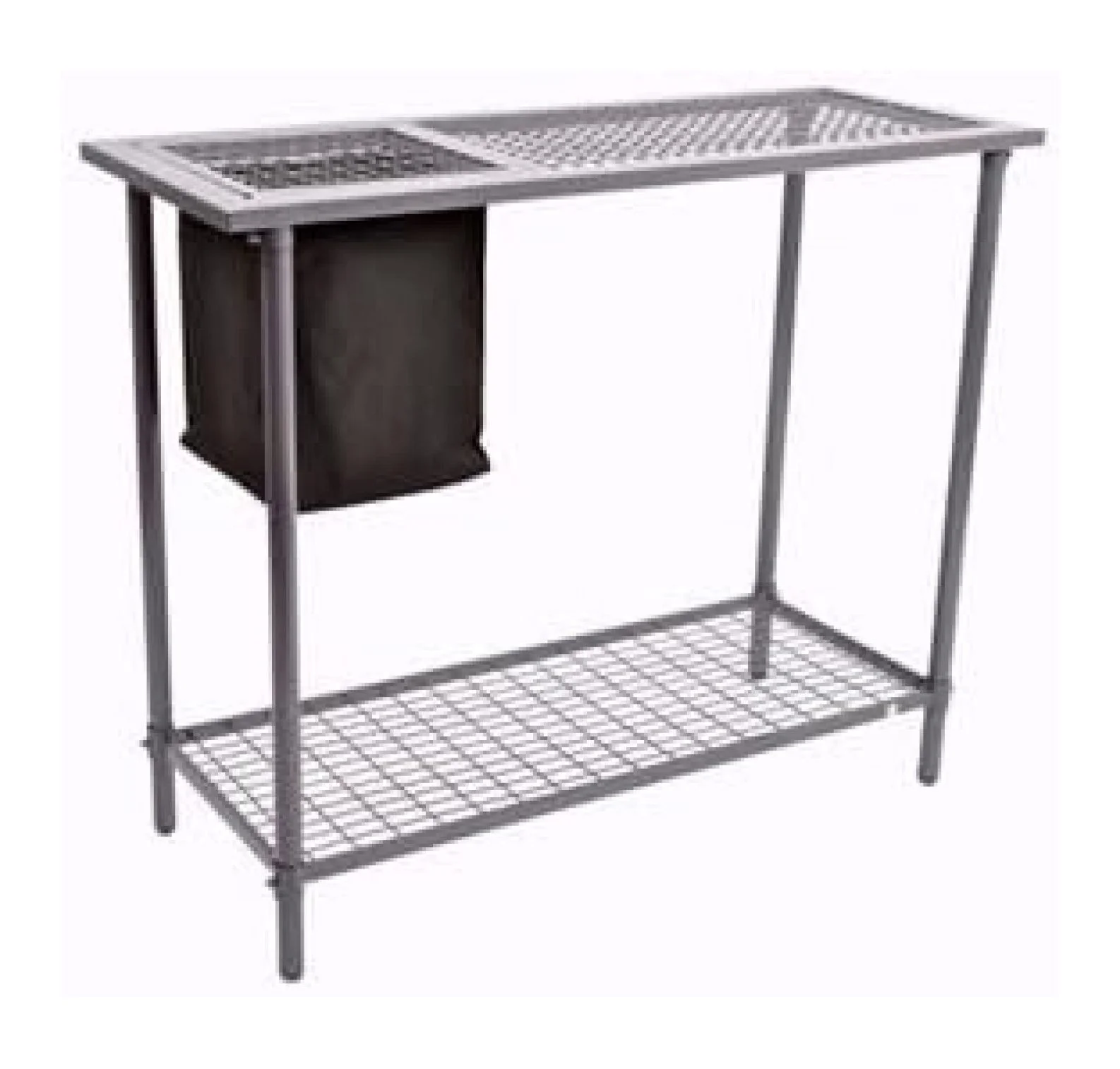 Potting Bench - Garden and Greenhouse Workbench Portable Gardening Center - Features removable trimmings bin and adjustable shelf (39