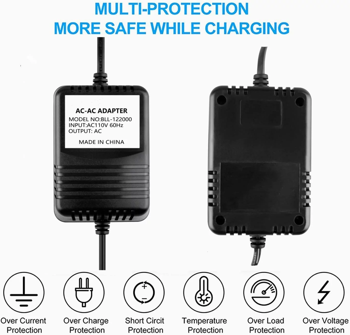 Guy-Tech 24V AC/AC Adapter For JT JT-917 JT850 JT-1000 Radio Shack Cat No 273-1690 Warm WA76 Rachio 3 16ZULW B 8ZULW CPS-MKA-482401000 ILA48-241000 HL-EI480800 Power Supply Charger (5.5mm Tip)