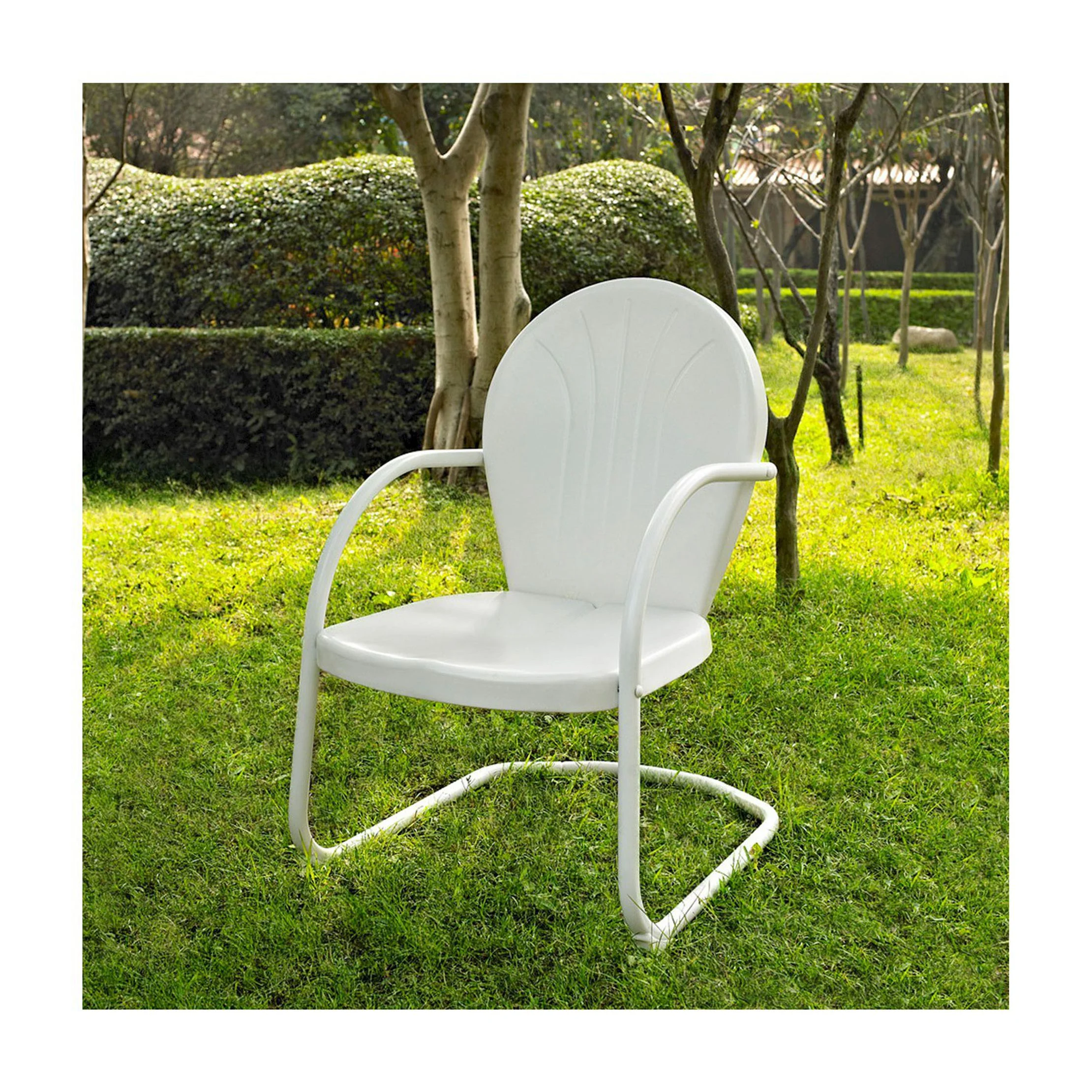 Griffith Metal Chair in White Finish