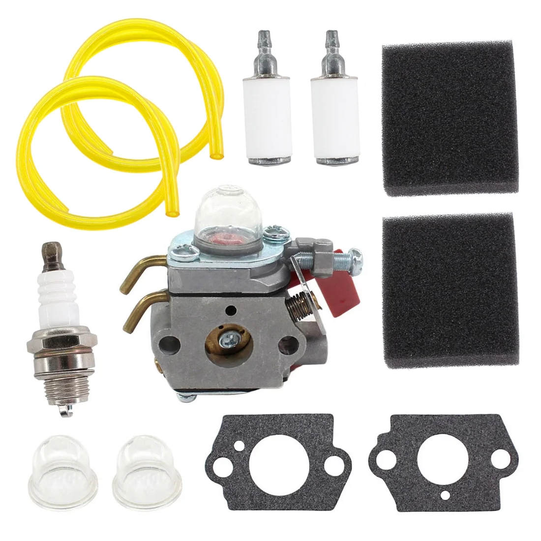Carburetor Air Filter Kit for Zama C1U-H39A  Homelite PLT3400 PBC3600 ST Blower Trimmer UP00608A UP00608 UP00021Carb Spark Plug