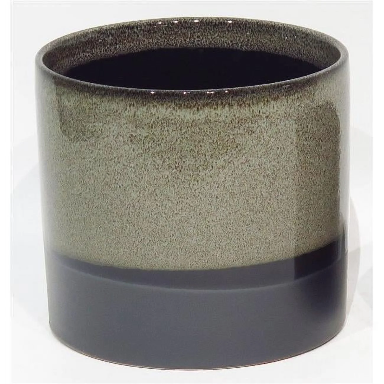 AI-CE10-177-Q12 Black & Gray Reactive Glaze Planter - Set of 12