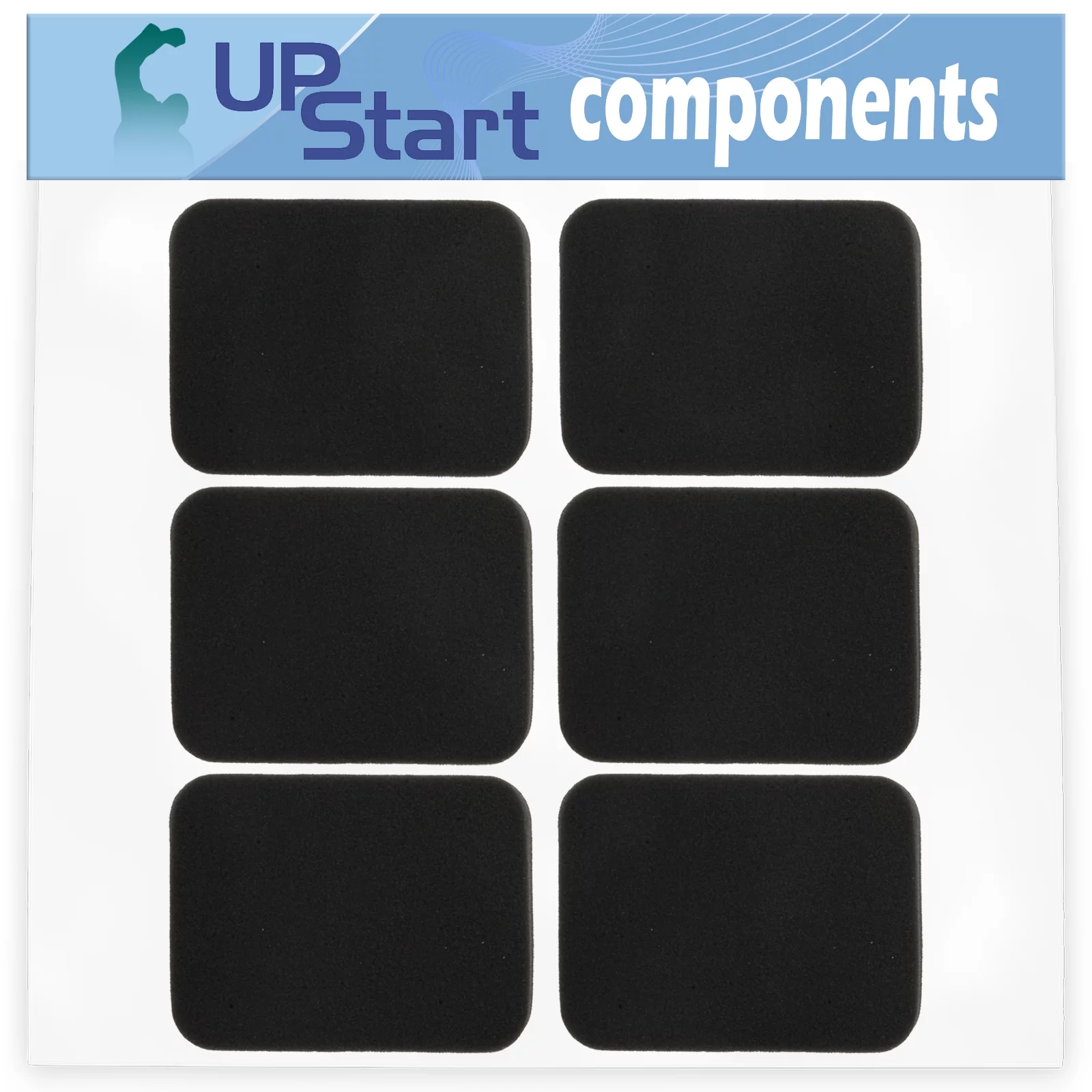 6-Pack 502844401 Air Filter Replacement for Husqvarna 560BFS (2011-10) 65cc Backpack Gas Leaf Blower - Compatible with 5028444-01 Filter