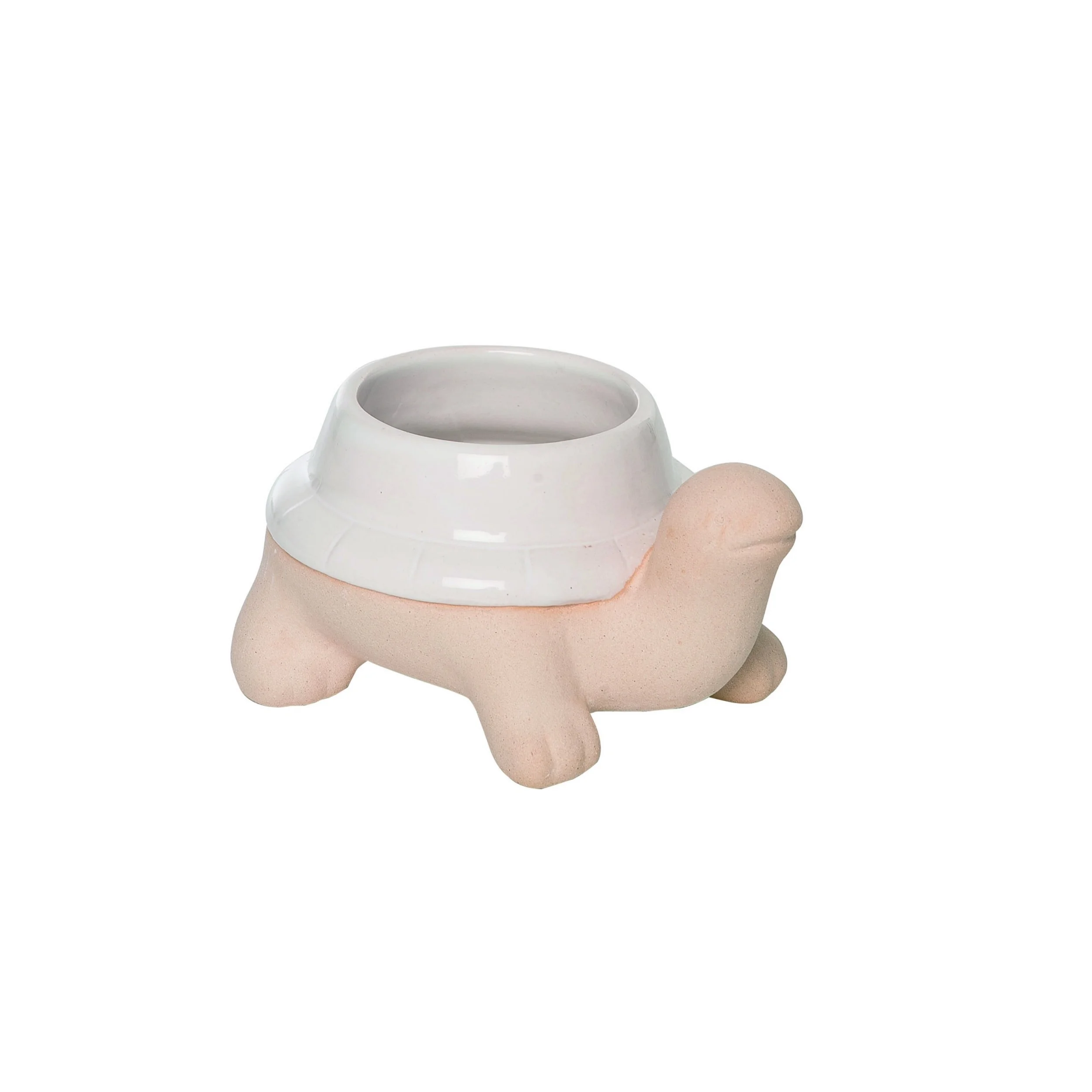 Transpac  Terracotta 6.25 in. Multicolor Spring Turtle Shaped Self Watering Planter