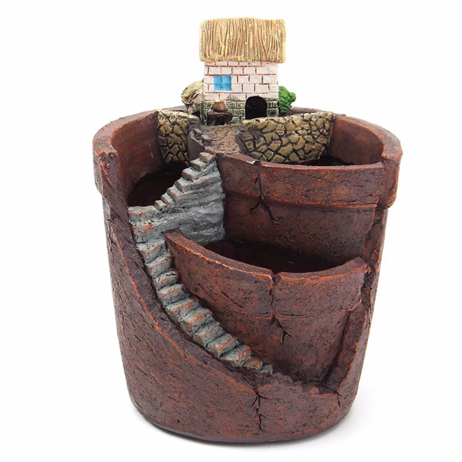 GoolRC Furnishing articles,Plant Plant Resin Pot Potted Fairy-tale Microlandschaft Flower Pot Fairy-tale World Plant World Plant Plant Potted Fairy-tale World Decoration. Huiop Rookin Siuke
