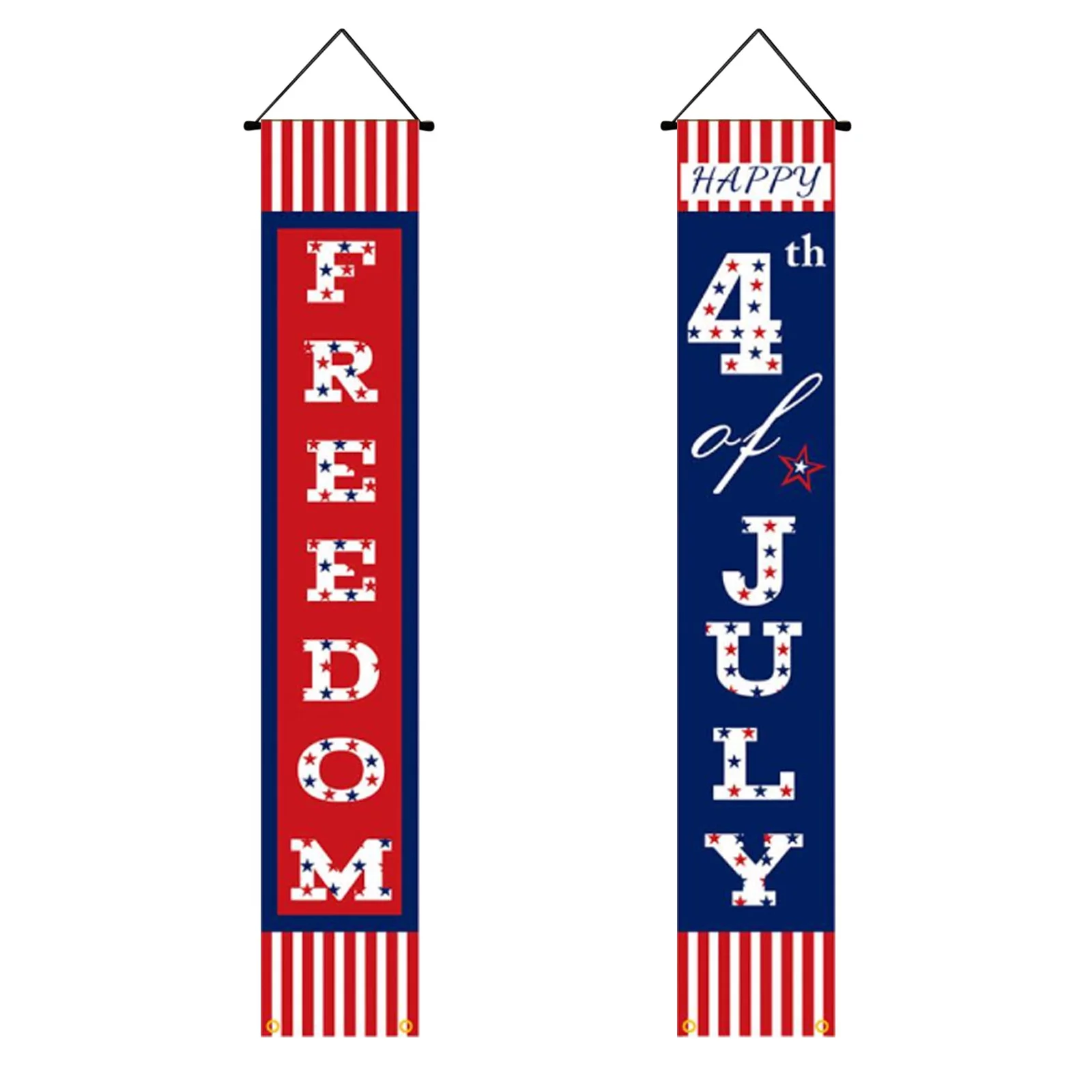 QNFEPKG Party Flags on A String Event Table And Chairs Set Independence Day Couplet Flag American Independence Day Creative Decoration Wall Paste Curtain Facter