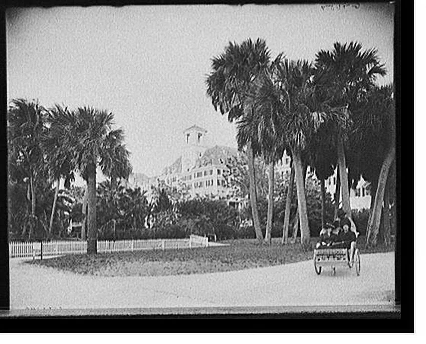 Historic Framed Print, [S.W. view, Royal Poinciana, Palm Beach, Fla.], 17-7/8