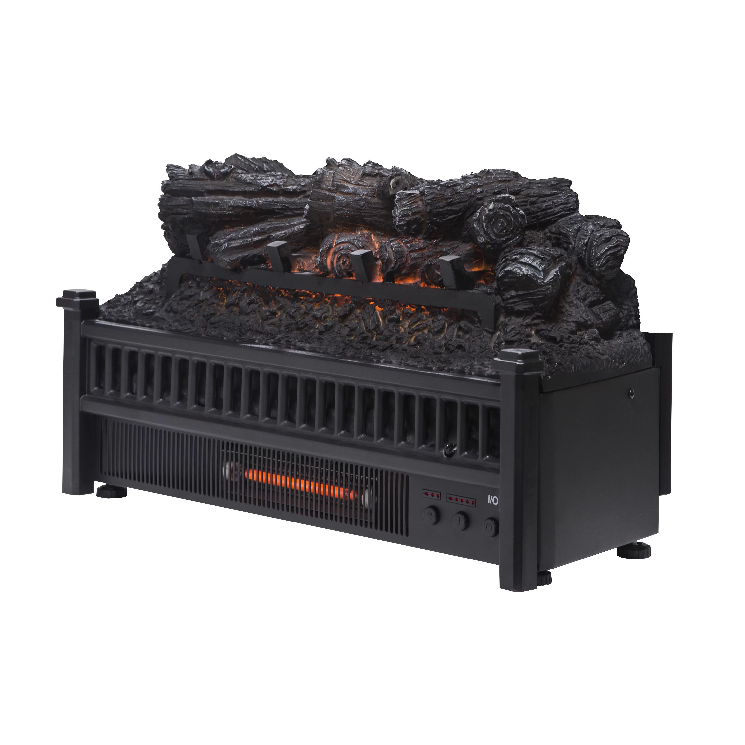 Pleasant Hearth Electric Log Insert with Removable Fireback with Heater