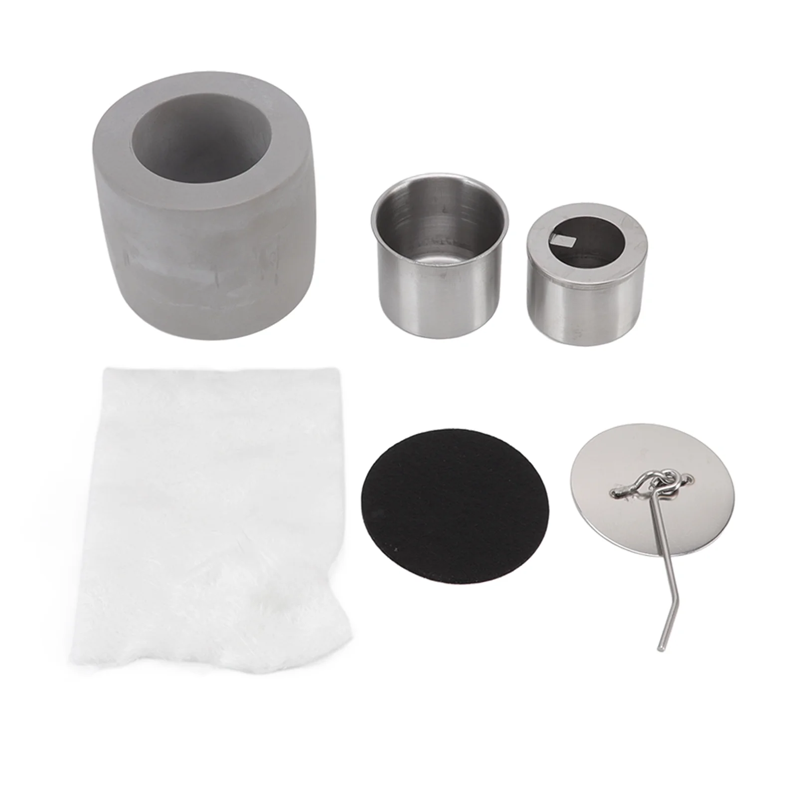 Tabletop Fire Bowl Concrete Tabletop Fire Pit Ethanol Fire Bowl Portable Desktop Fireplace for Indoor Garden