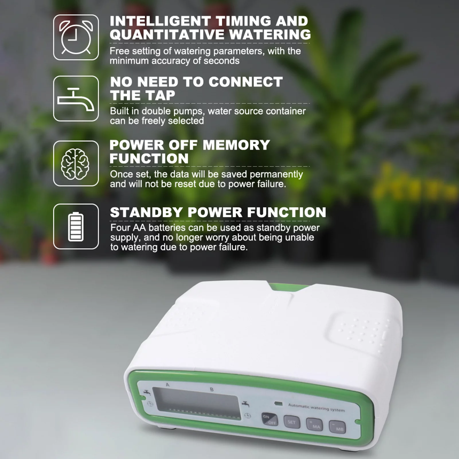 Irrigation System,Pump 20 Potted With 30-day Water Kit With 30-day Lcd Screen 49.2ft Potted Kit With 30-day Water Lcd 20 Potted Kit Dsfen Lcd S N Drip Kit Qisuo S N 49.2ft Kit Qisuo Pump Wenzi