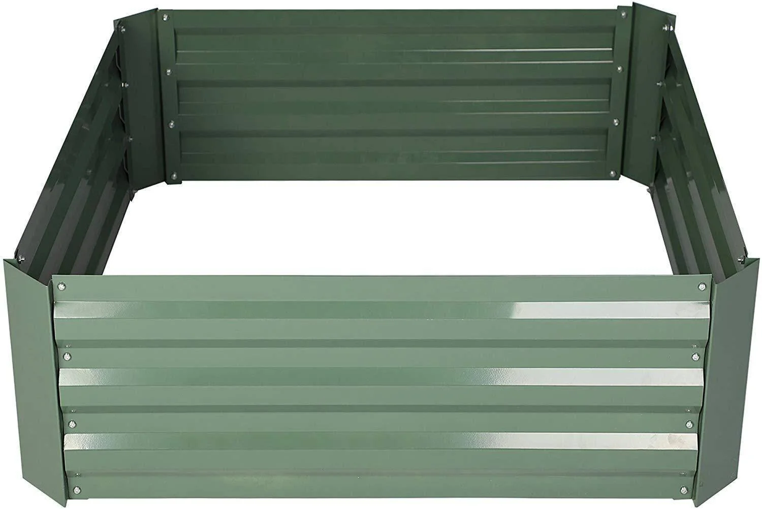 ZJbiubiuHome Raised Garden Bed Steel Planter Box Galvanized Anti-Rust Coating Planting Vegetables Herbs and Flowers for Outdoor