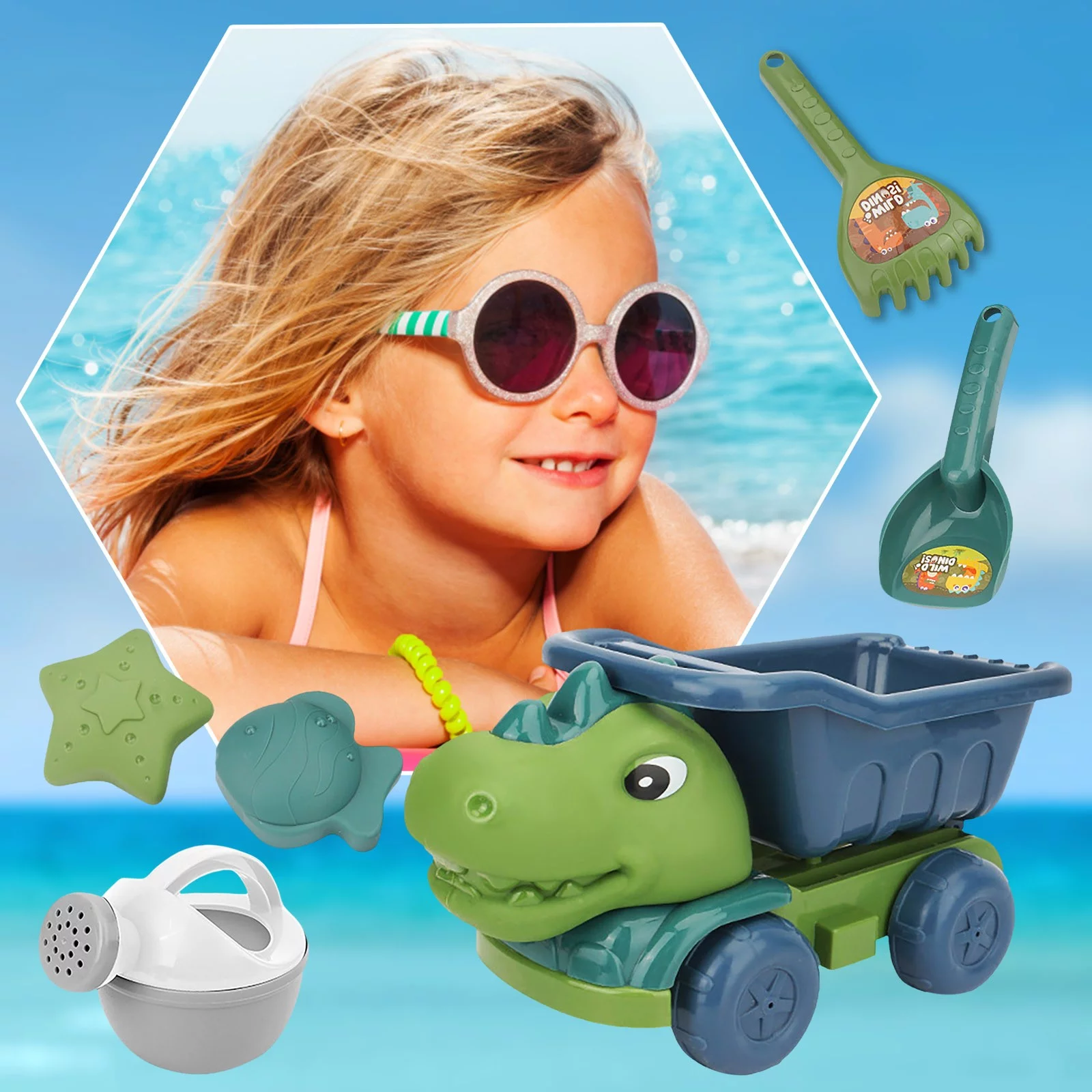 6PC Beach Shovel Children's Shovel Play Water Pull Sand Play Sand Toys Beach Toys Metal Sand Pails And Buckets Inflatable Pools Toddler Shovel Sand for Boys above Ground Pool Slides Inflatable