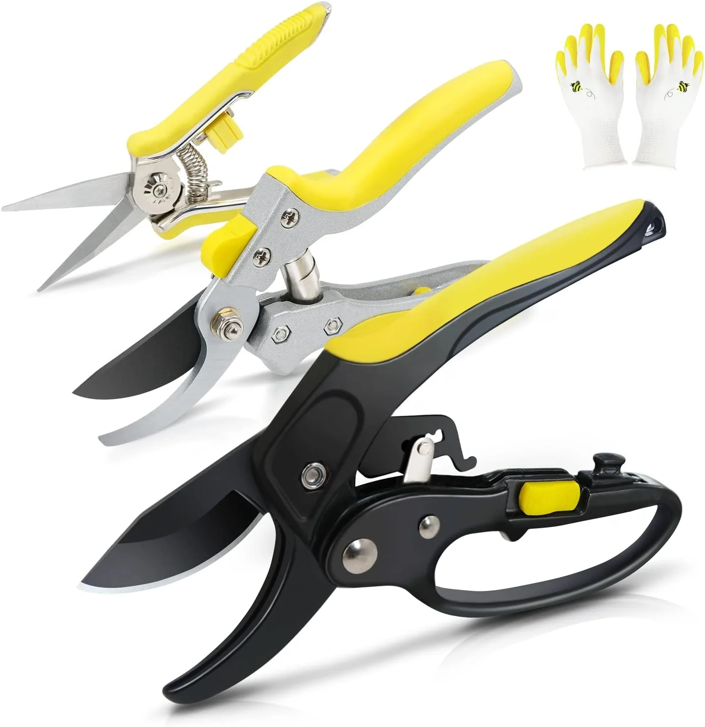 Pruning Shears for Gardening Heavy Duty   Garden Clippers Handheld  Hand Pruners for Gardening Less Effort
