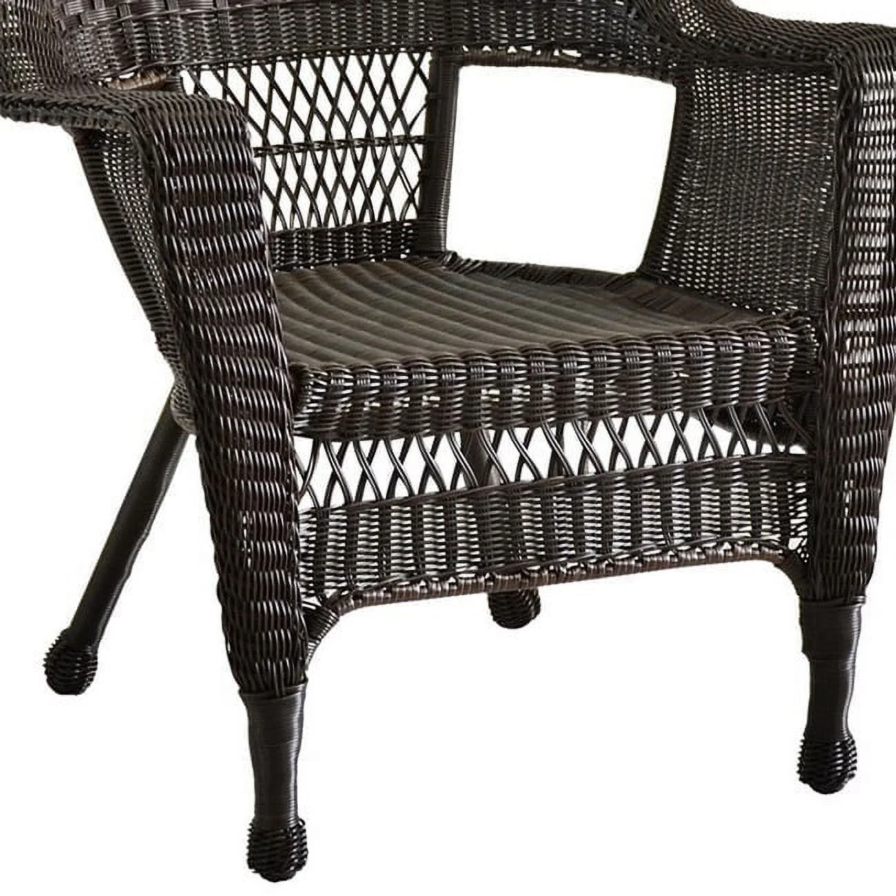Jeco W00205-C-4 Honey Wicker Chair - Set 4