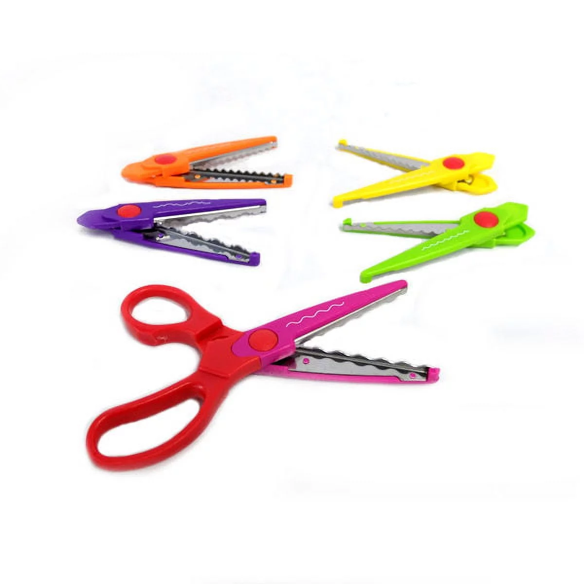 Craft Scissors with 5 Interchangeable Blades, 5 Different Cutting Patterns
