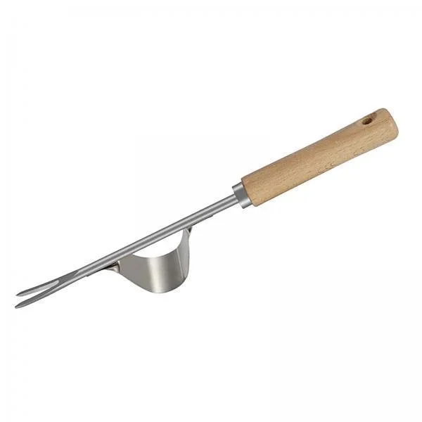 kesoto 2xGarden er Labor Saving with Wood Handle ing Puller Tool for Lawn Garden Flower Bed , Argent, 2 Pcs