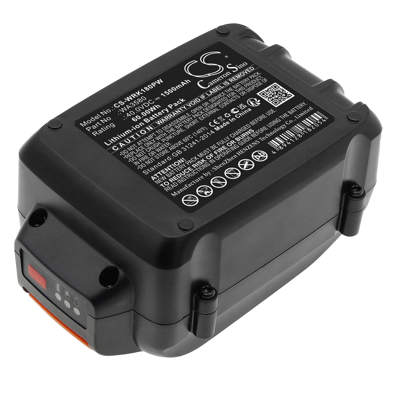 WA3580 Battery for Worx WG180 WG280 WG380 WG580 WG640 WA3747 WA3877