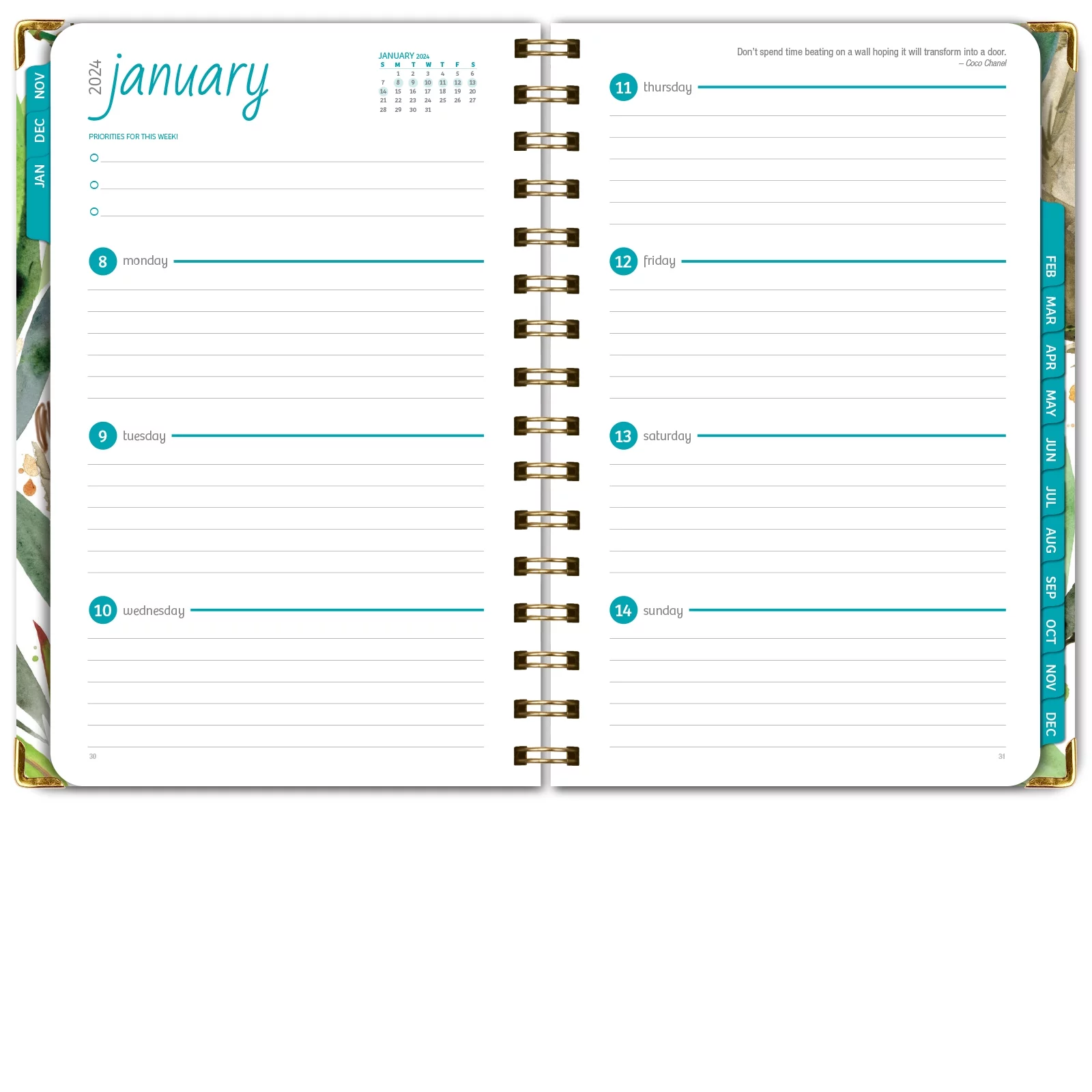 Hardcover CY 2024 Fashion Planner - 5.5