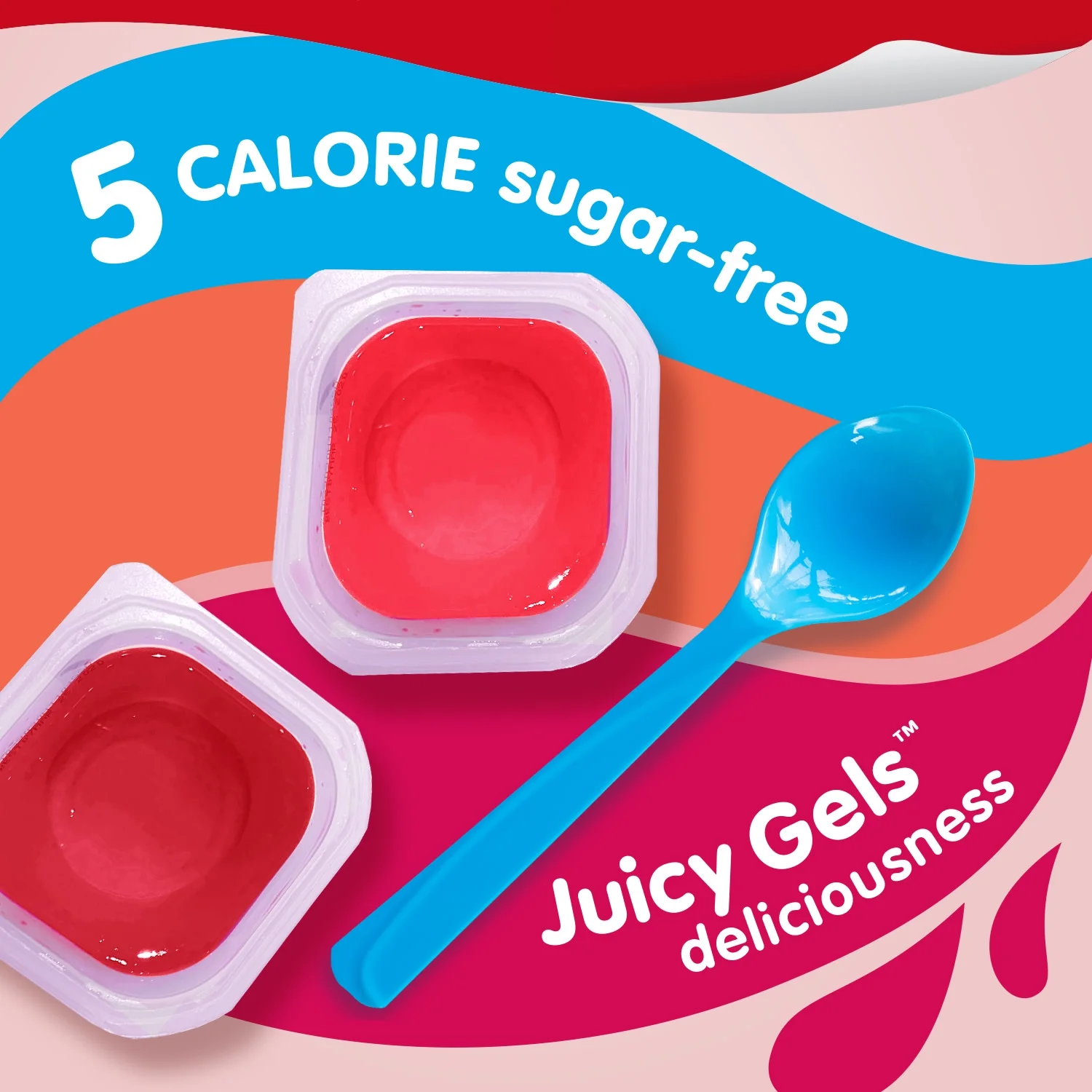 Snack Pack Sugar-Free Strawberry and Cherry Juicy Gels, 3.25 oz 12 Count