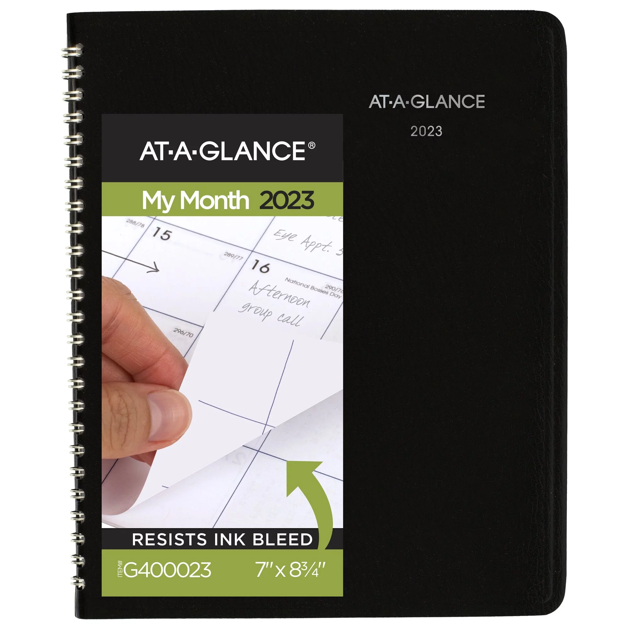 AT-A-GLANCE DayMinder 2023 Monthly Planner, Black, Medium, 7