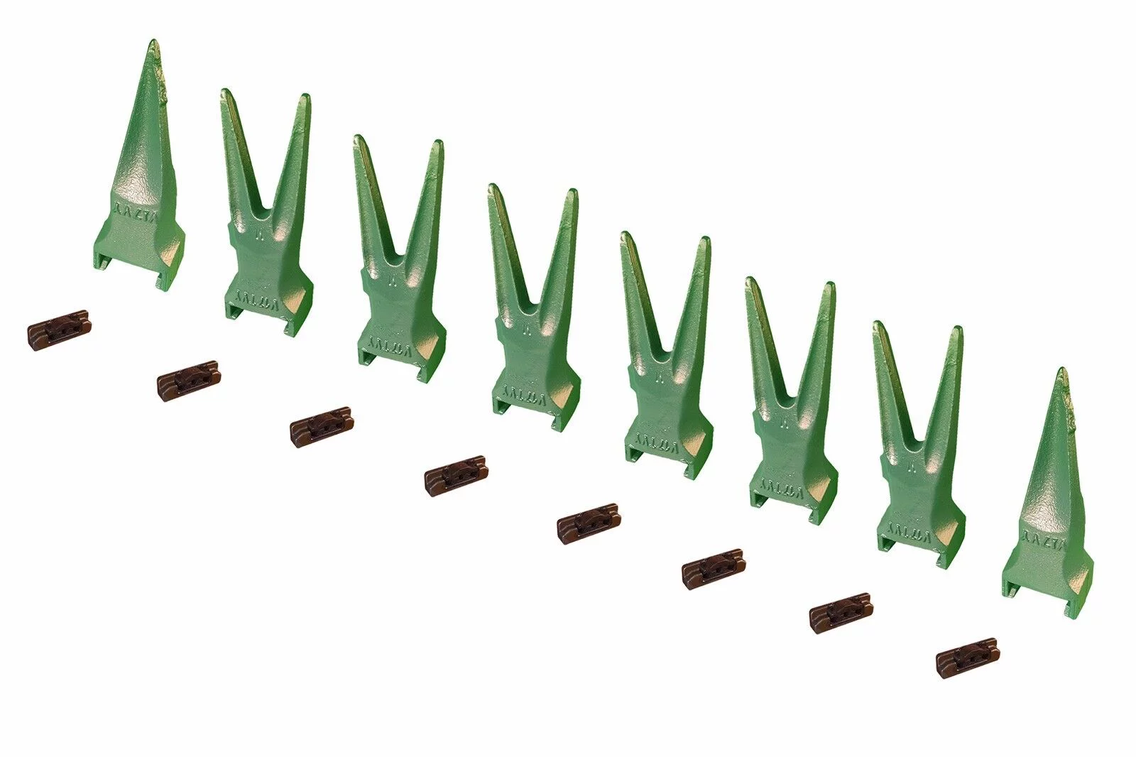 8 - fits Esco Style Super V Backhoe, Excavator Rock Bucket Teeth - V17TVY, V17VY