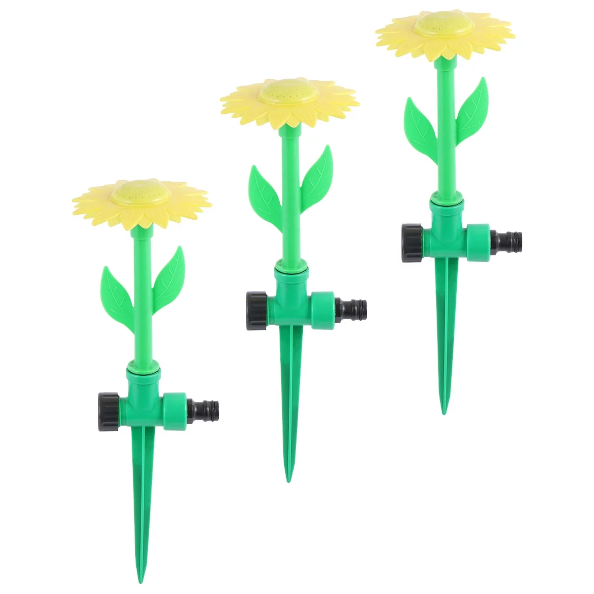 Gongxipen 3Pcs Sunflower Nozzle Inserting Ground Garden Watering Drip Irrigation Equipment