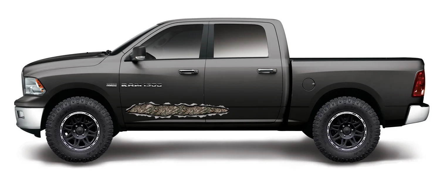 Torn Metal Camo Stripe - Large - Treestand