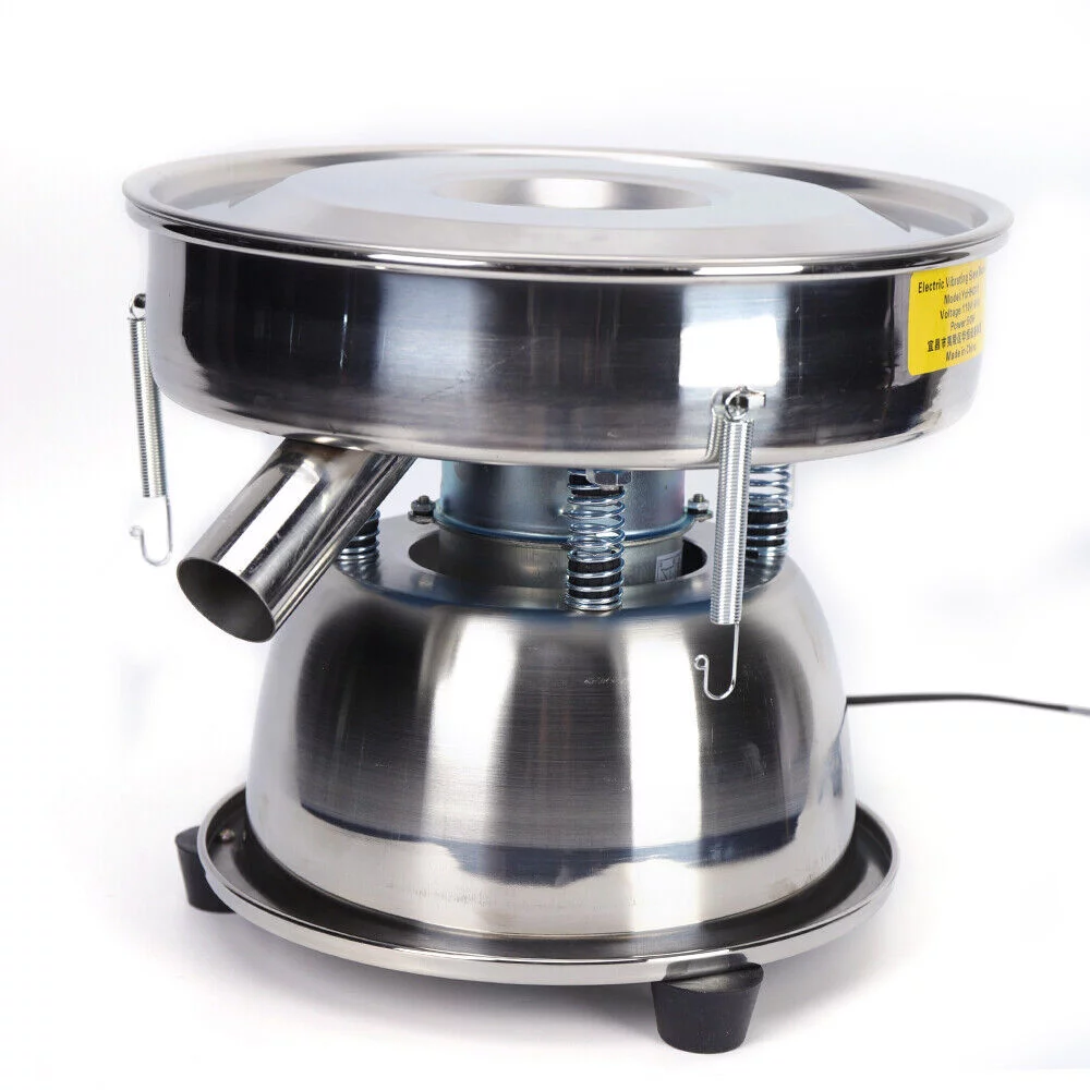 TOPCHANCES Automatic Sieve Shaker 110V 50W Electric Vibrating Sieve Machine Stainless Steel Sifter Shaker Machine
