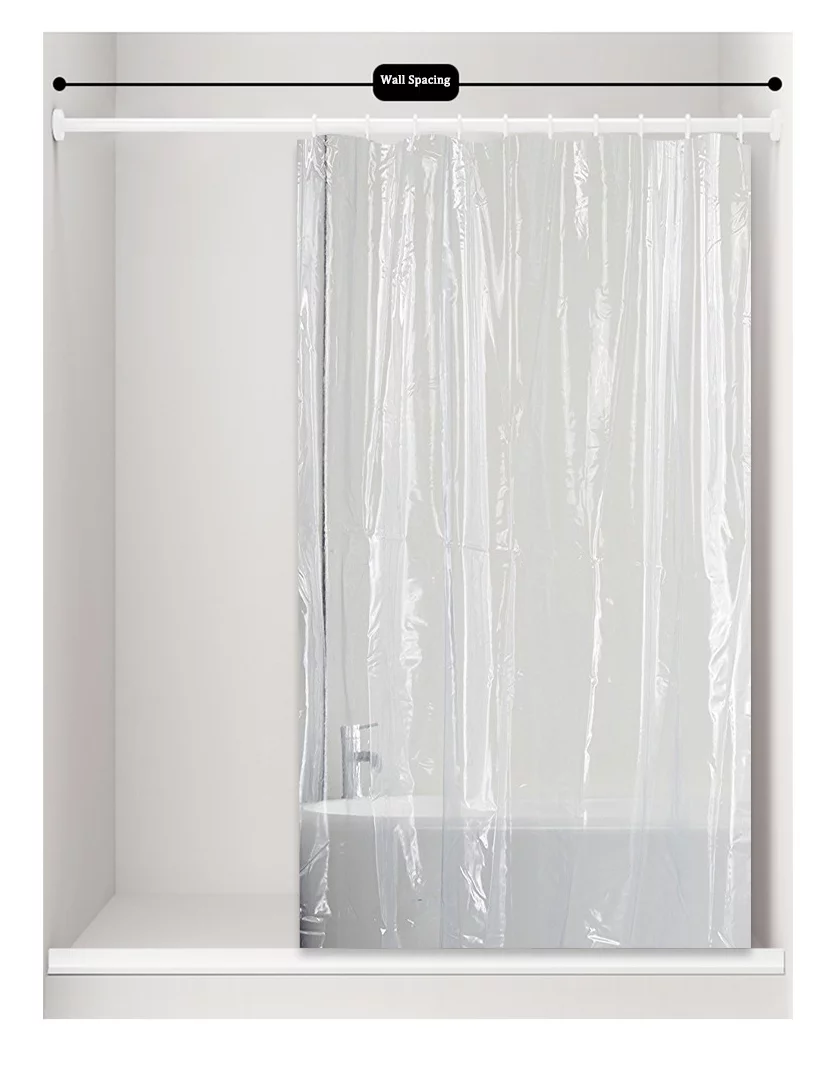 INTSUPERMAI Bathroom Shower Curtain Eco-Friendly PEVA Water and Mildew Resistant Clear 72*72