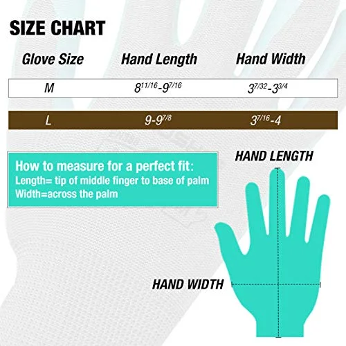 HAUSHOF 6 Pairs Garden Gloves for Women, Nitrile Coated Working Gloves, for Gardening, Restoration Work, Pink & Green, M