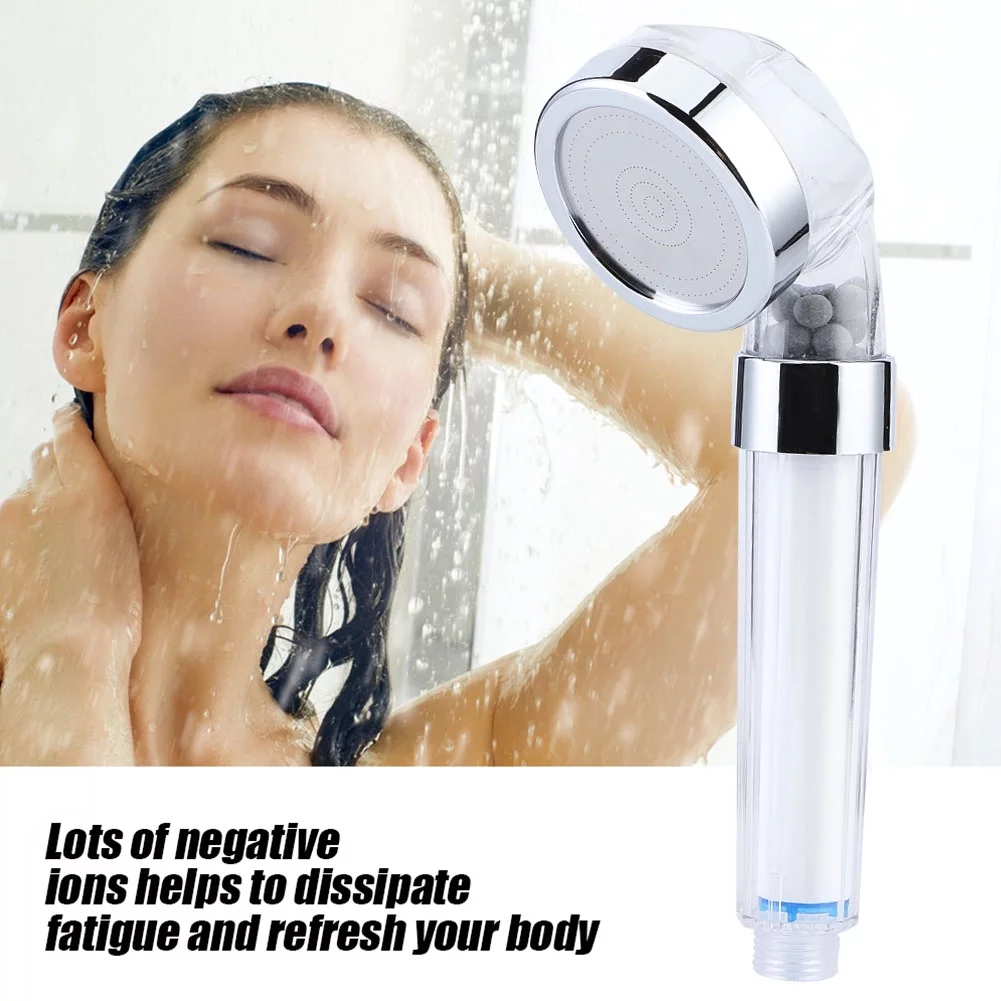 Hand Shower Negative Ions Pressurized Handheld Shower Head Bathroom Showering Bathing Sprinkler (#1)
