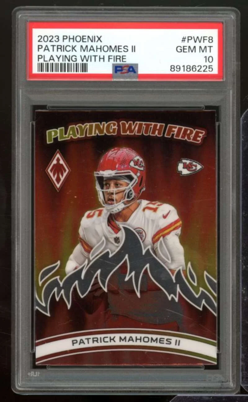 Patrick Mahomes II Card 2023 Phoenix Playing With Fire #PWF8 PSA 10