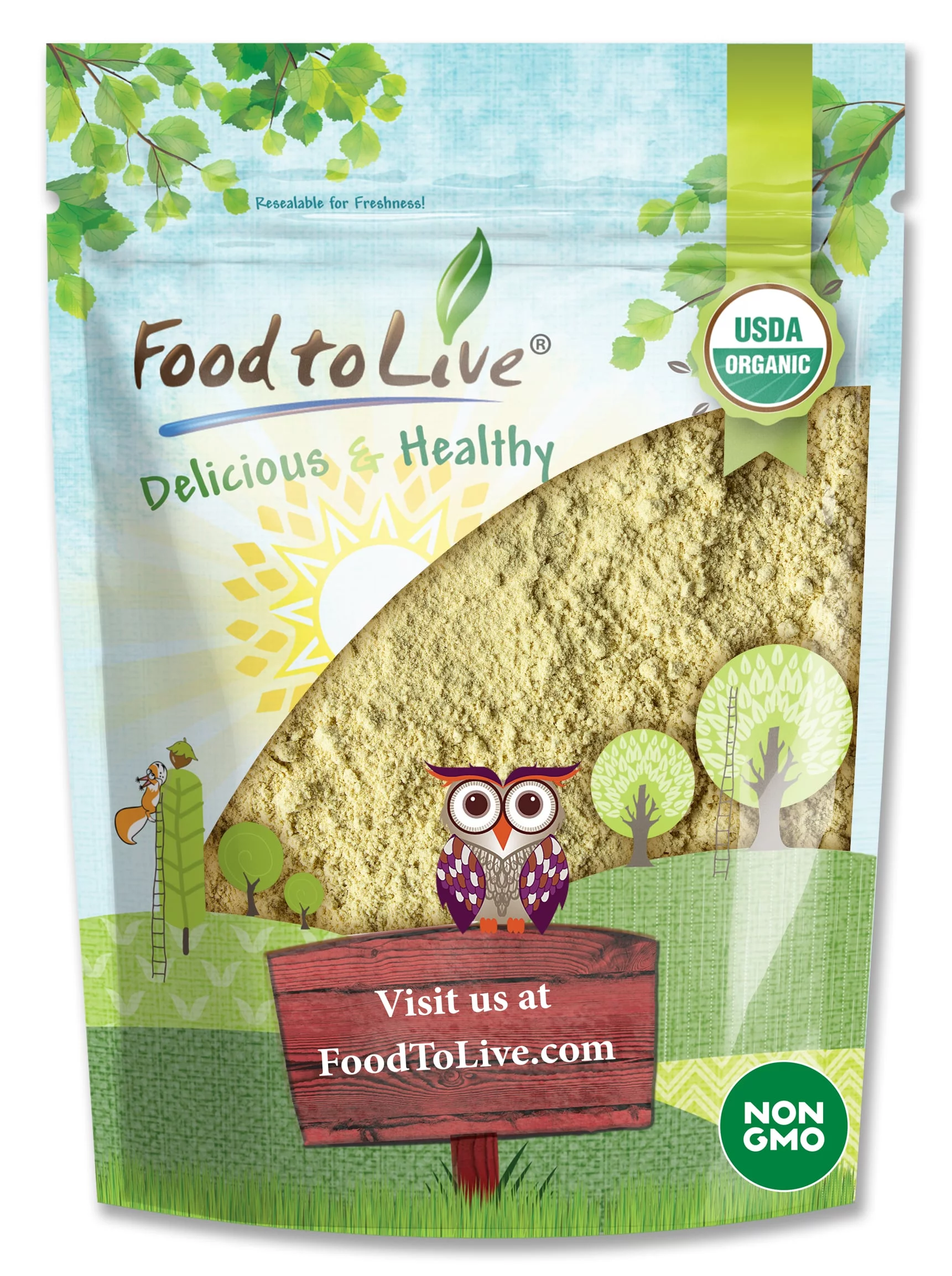 Organic Fenugreek Powder, 0.5 Pounds — Non-GMO, Raw, Vegan, Kosher — by Food to Live
