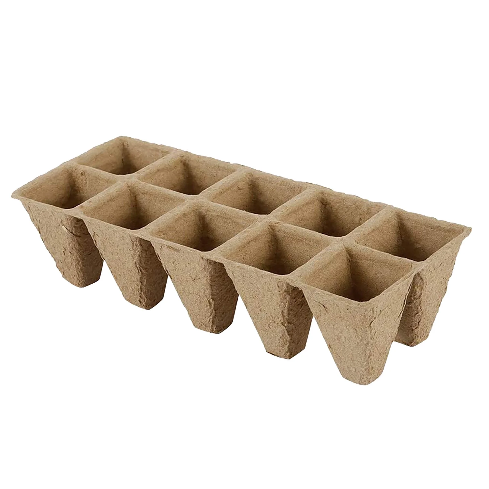 Peat Pots Seed Trays Seedling Pots Germination Trays 10 Cells