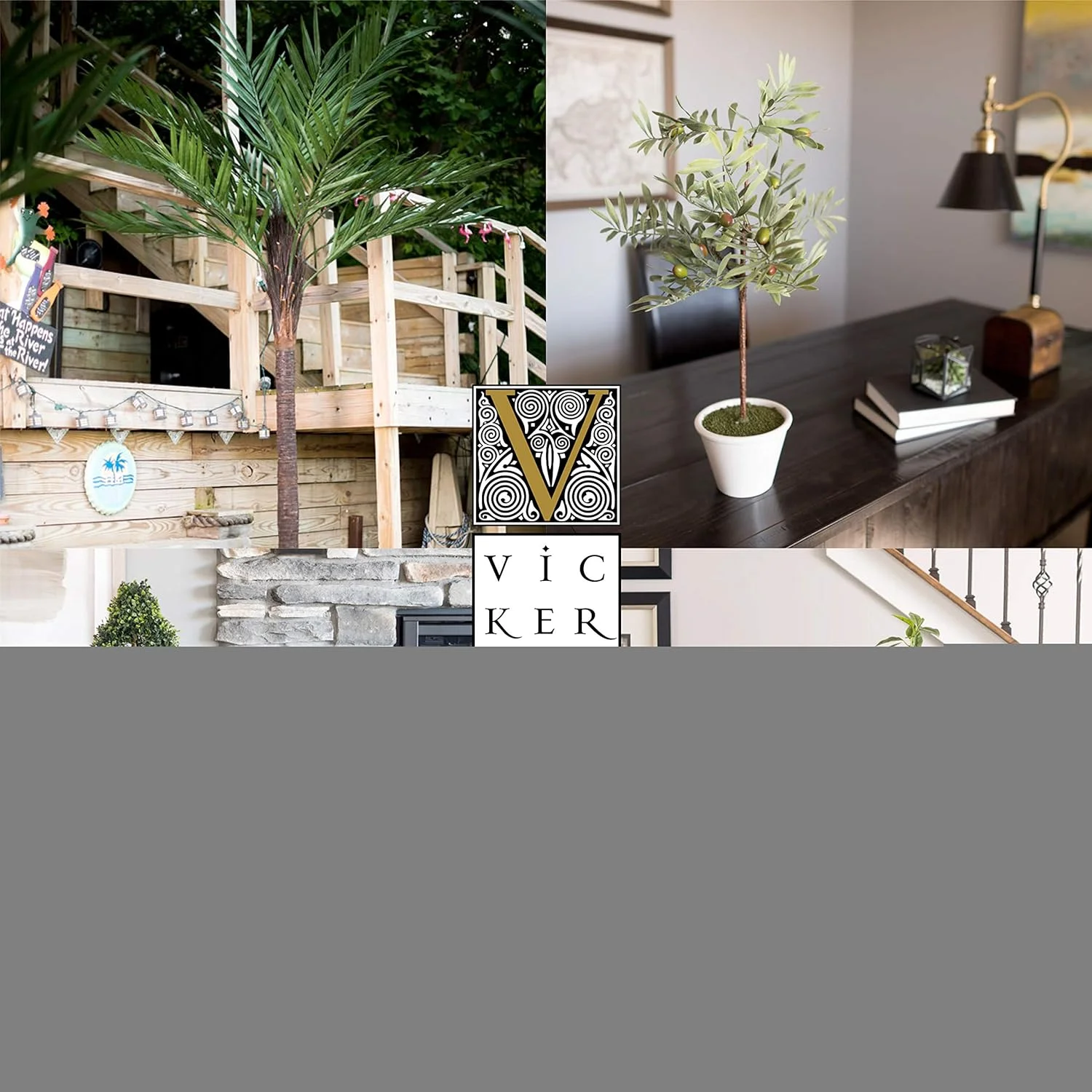 HYUN 7' Artificial Purple Wisteria Tree Set in Black Pot