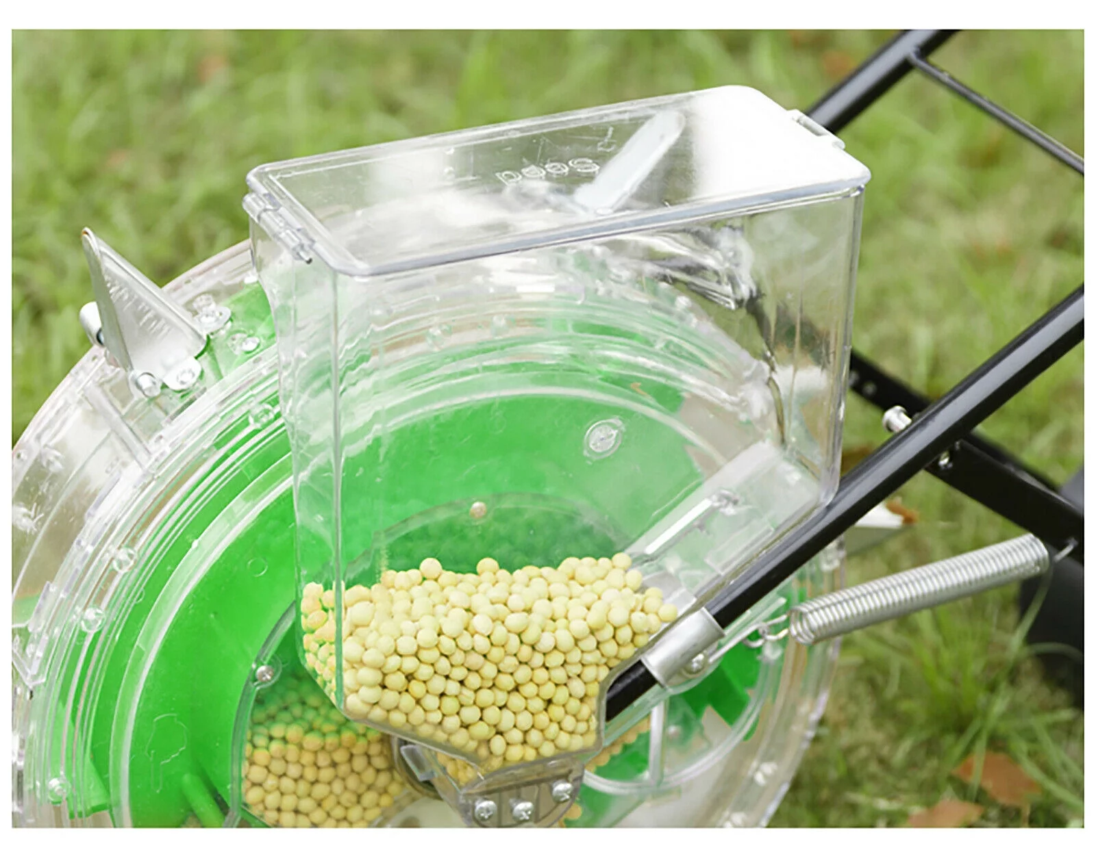 Manual Seeder Handheld Seeding Machine Peanut Corn Bean Planter Precision Garden Seed Planter Spreader Hand-push Roller Seeder Corn Cotton Fertilizer Applicator Manual Peanut Planter