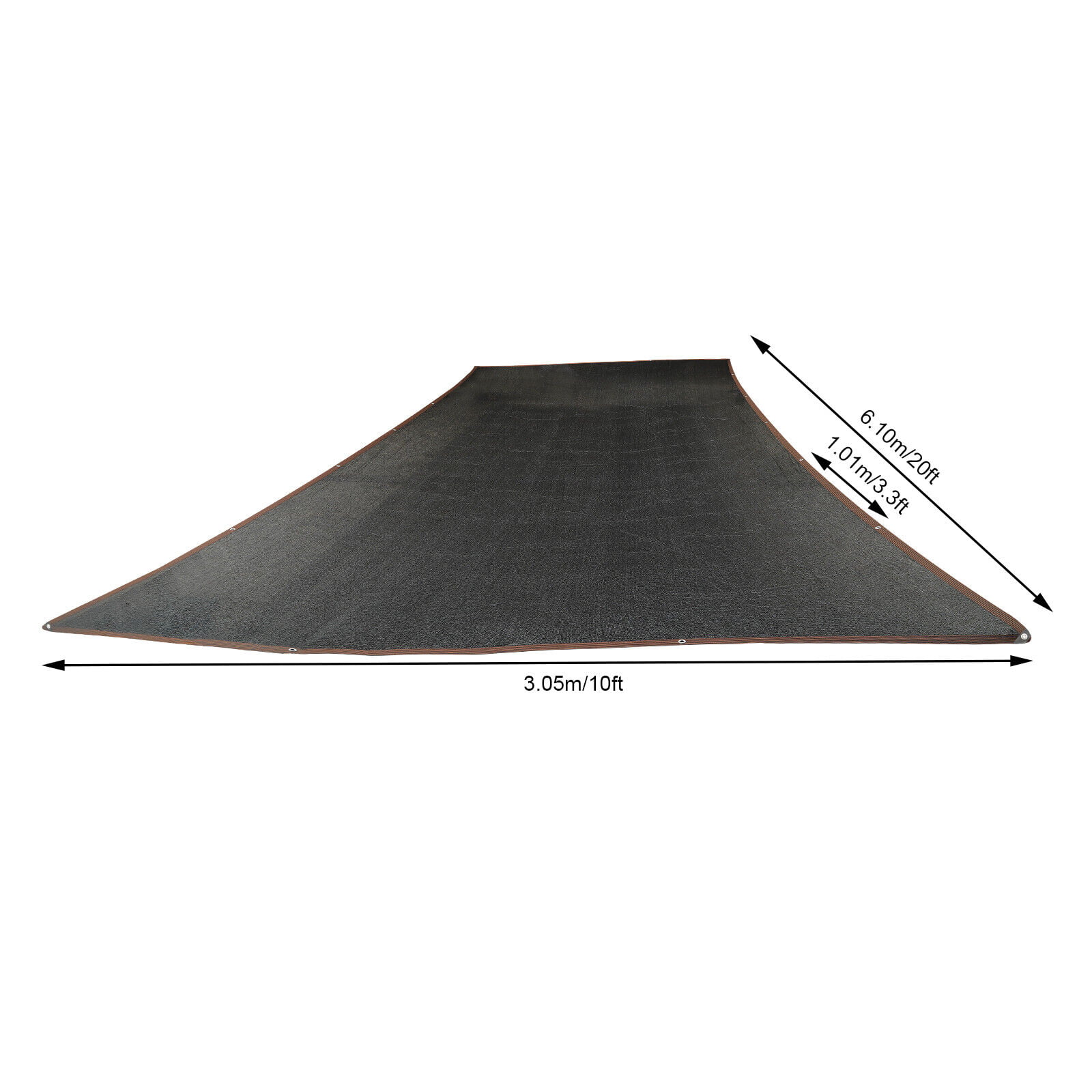 80% Resistant Shade Cloth fit Plants Garden Greenhouse Woven Net Mesh Post-Mount