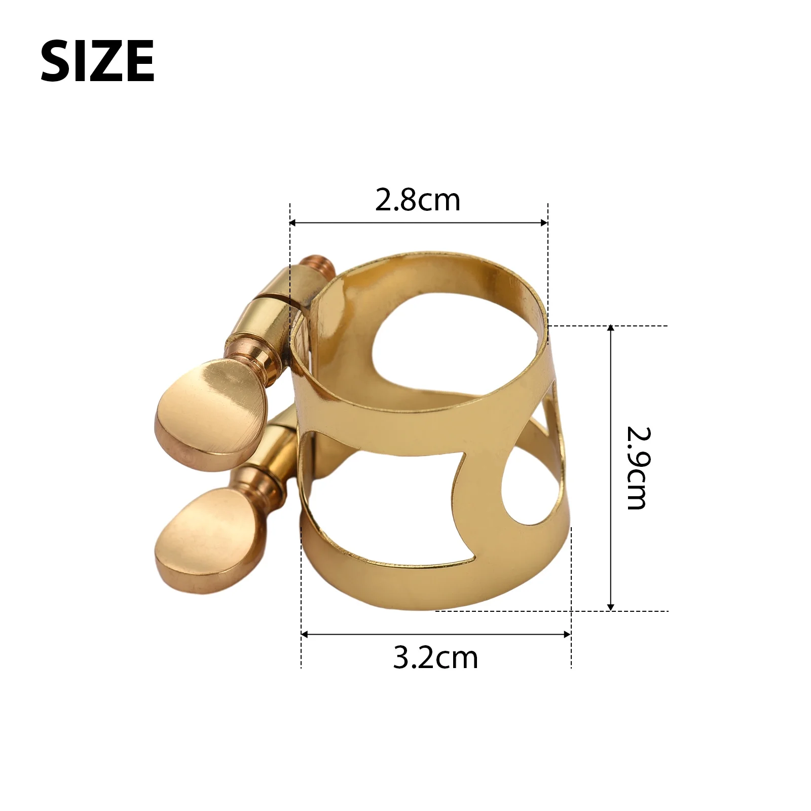 Dazzduo Clamping stirrup,Sax Alto Sax Sax Adjustable Screw