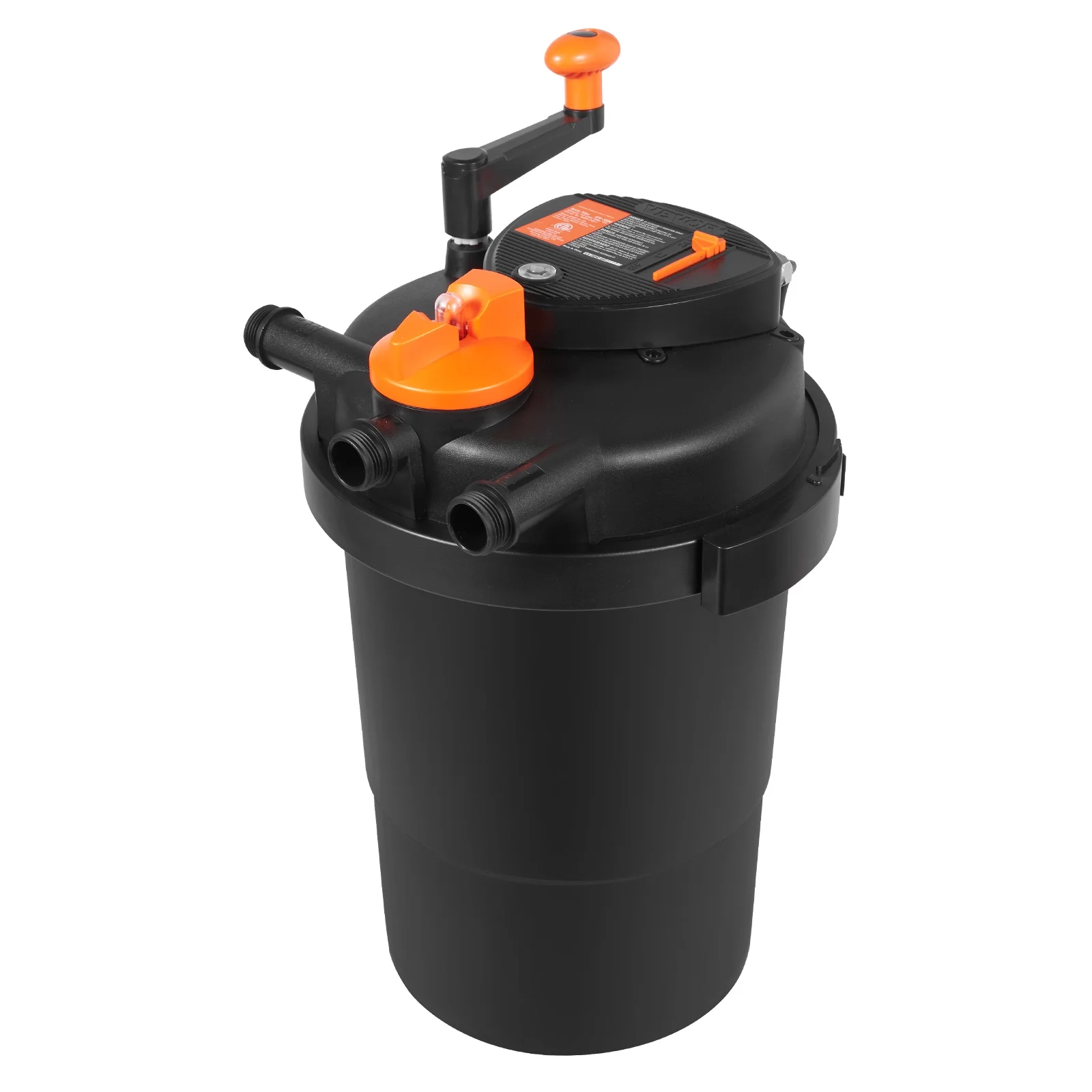 SKYSHALO 2000Gal 1840GPH Pond Pressure Biofilter Pondless Filter with 13W UV