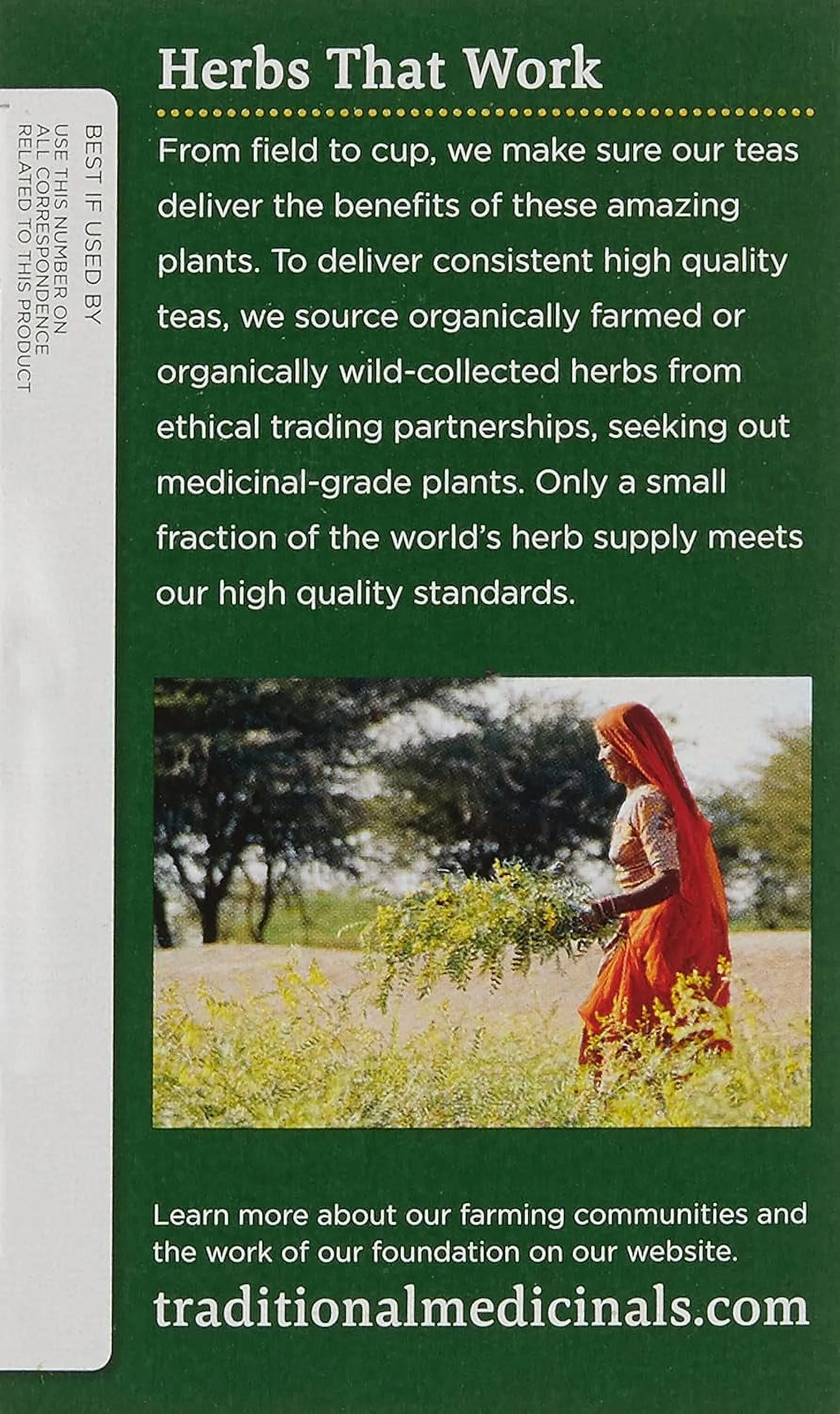 Traditional Medicinals Organic Tulsi & Ginger Herbal Tea, (Pack of 1) - 16 Tea Bags