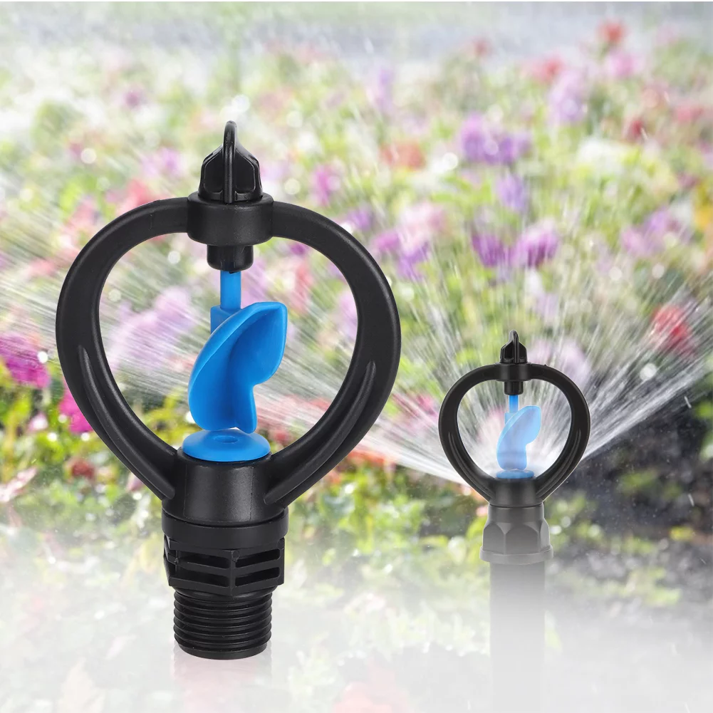 Uadme 5Pcs Lawn sprinklers Garden lawn plastic impeller sprinklers Garden sprinkler watering nozzles Irrigation tools