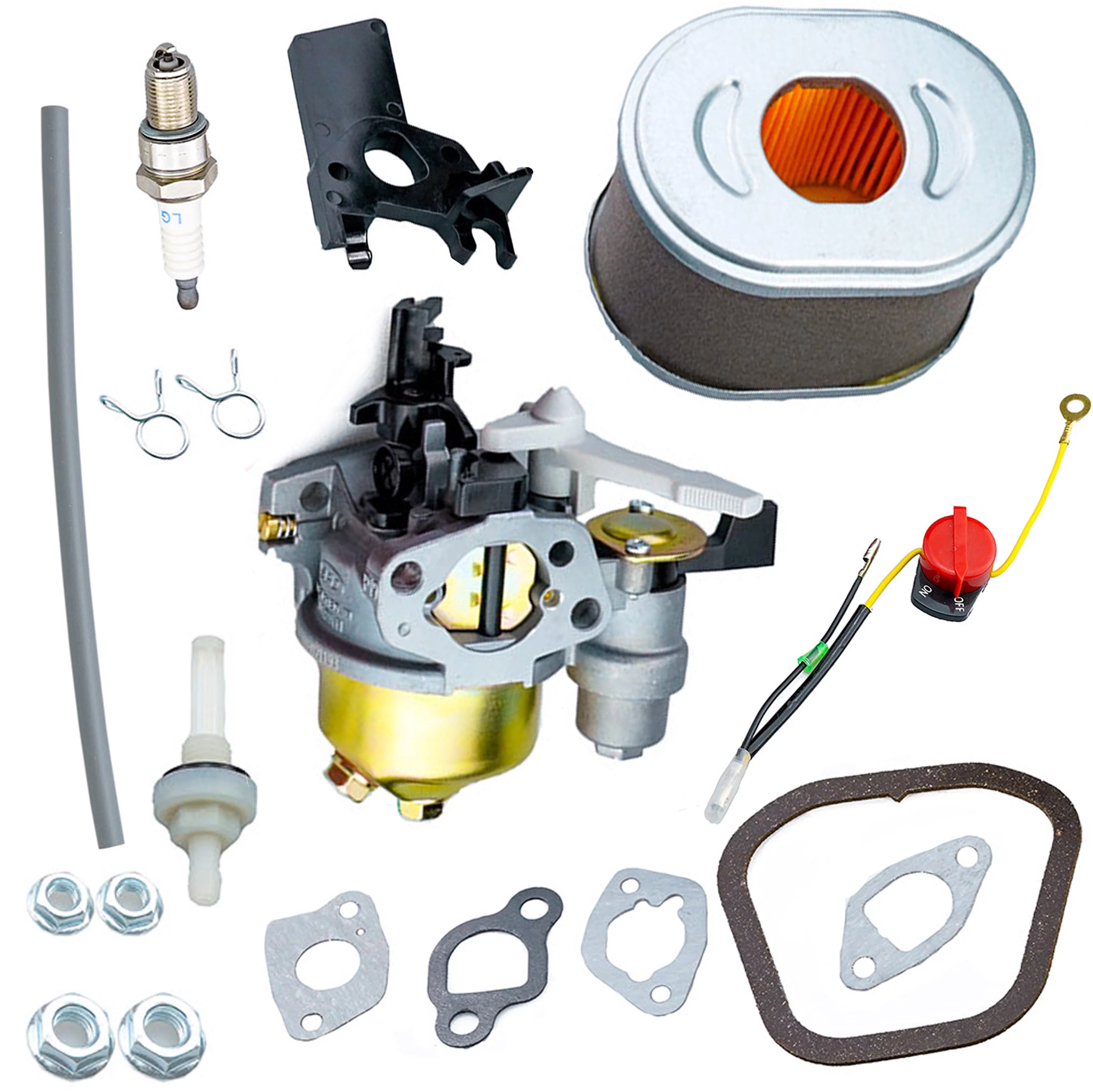 HZ Carburetor Air filter Kit for Honda GX160 GX200 GX120 GX140 4HP 5.5HP 6.5HP Engine and Power Equipment