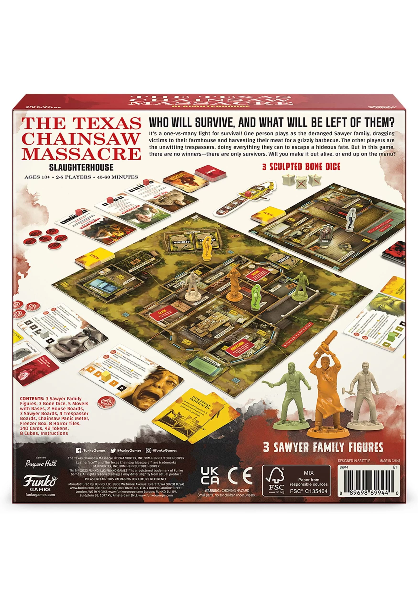 Funko  Texas Chainsaw Massacre Slaughterhouse Board Game