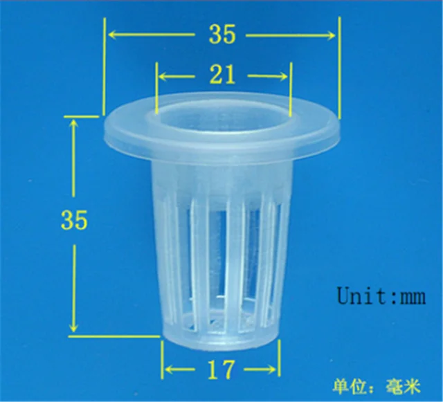 PP Hydroponics Plants Dedicated Solid Root Colonization Basket Vase  Cup Water Garden Aquarium Container