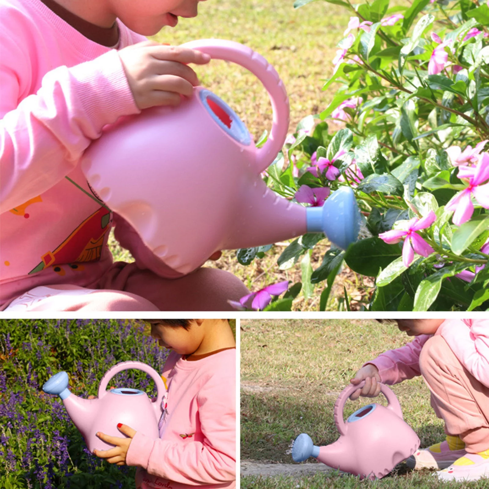 BNNG Cute Light Small Watering Can Plastic Watering Can Indoor And Outdoor Garden Watering Can Toys For Children
