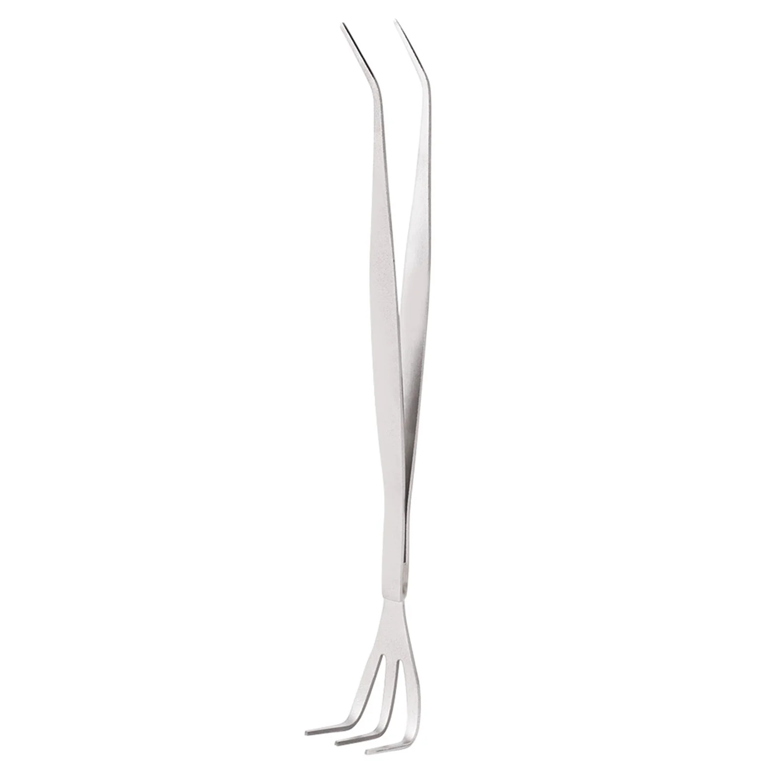 Aigend Herramienta agrícola: rastrillo de raíces de Acero Inoxidable 2 en 1, Pinzas para bonsái, Herramienta de Cultivo de Suelo con Mango ergonómico