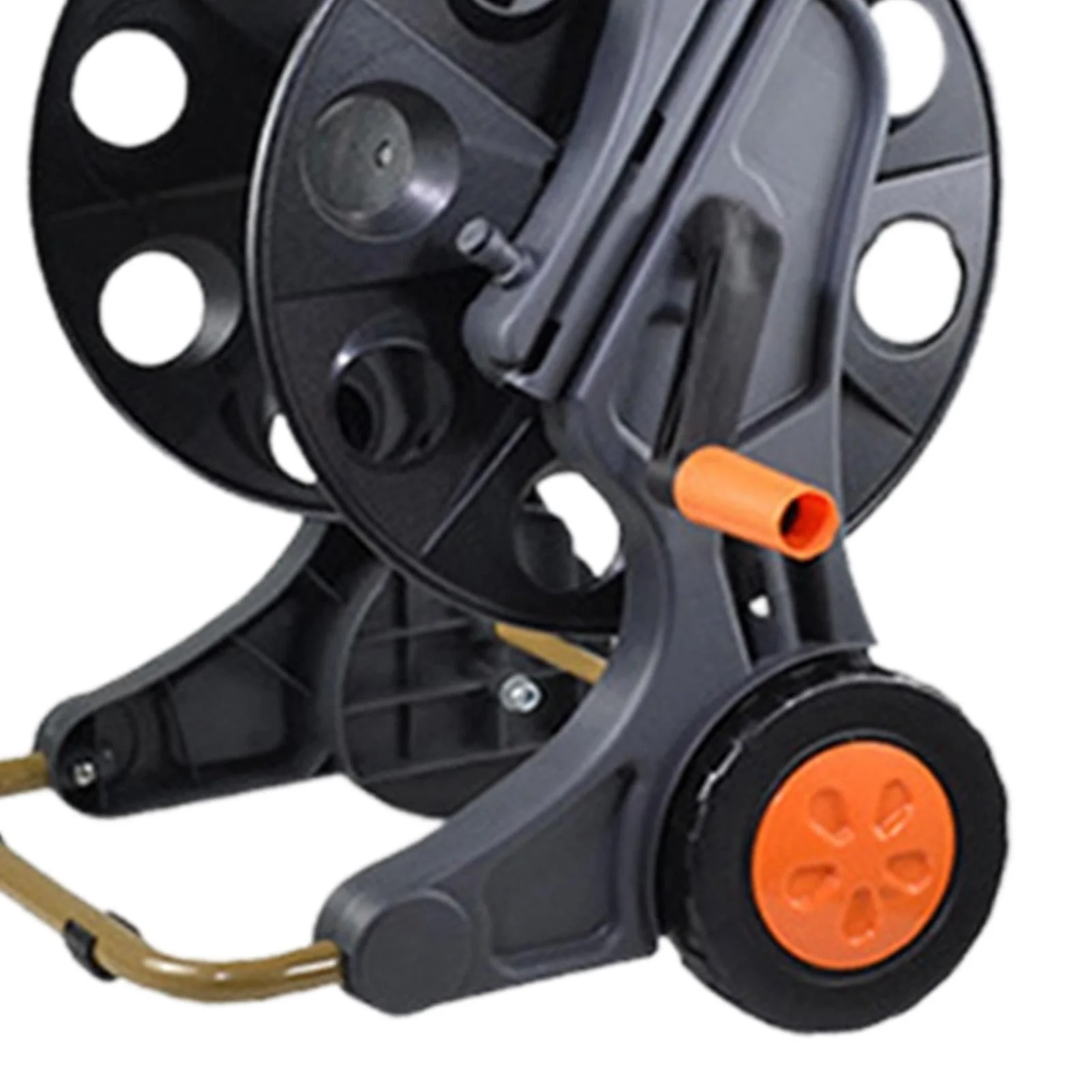 SunniMix Hose Reel Cart Gardening Tool Pipe Storage Rack for Outside Farm Car Washing TKM01 60M