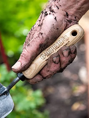 Gardener's Supply Company Premium Hand Forged Trowel | Heavy Duty Quality Gardening Shovel | Outdoor Gardening Tool for Cultivating Soil, Seed Transplanting