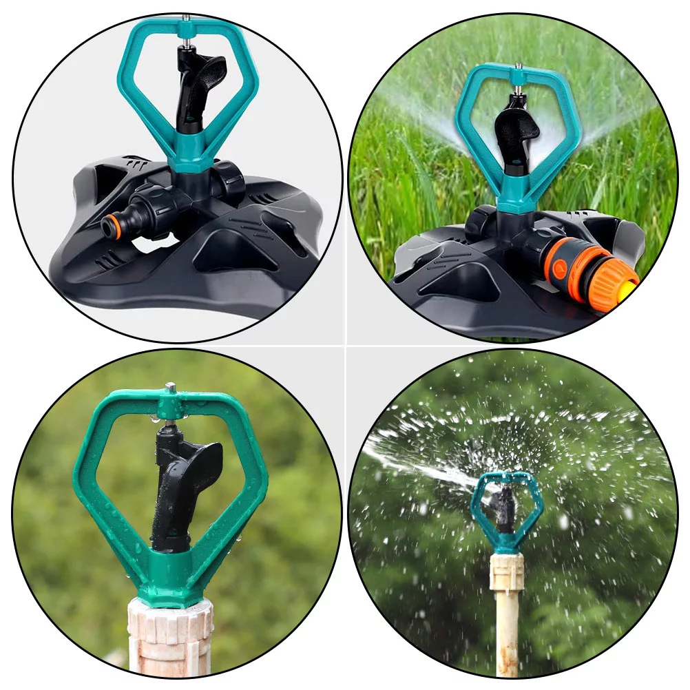 Gongxipen 2pcs Durable Lawn Sprinkler Automatic 360-degree Garden Irrigation Sprinkler
